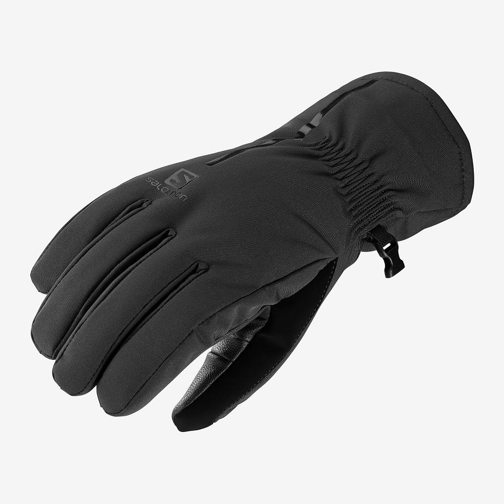 Salomon Singapore Womens Gloves - PROPELLER ONE W Black | 75986-OUDF